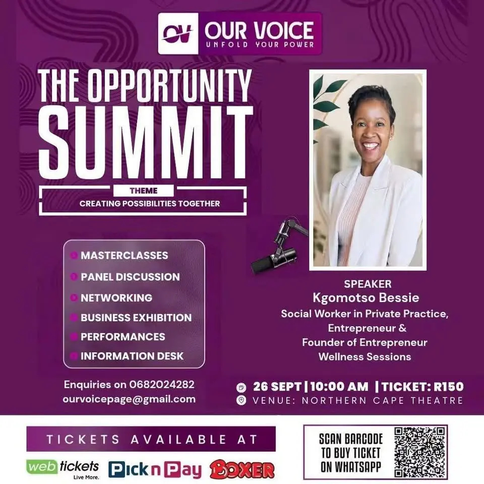 Poster: Kgomotso Bessie, speaker